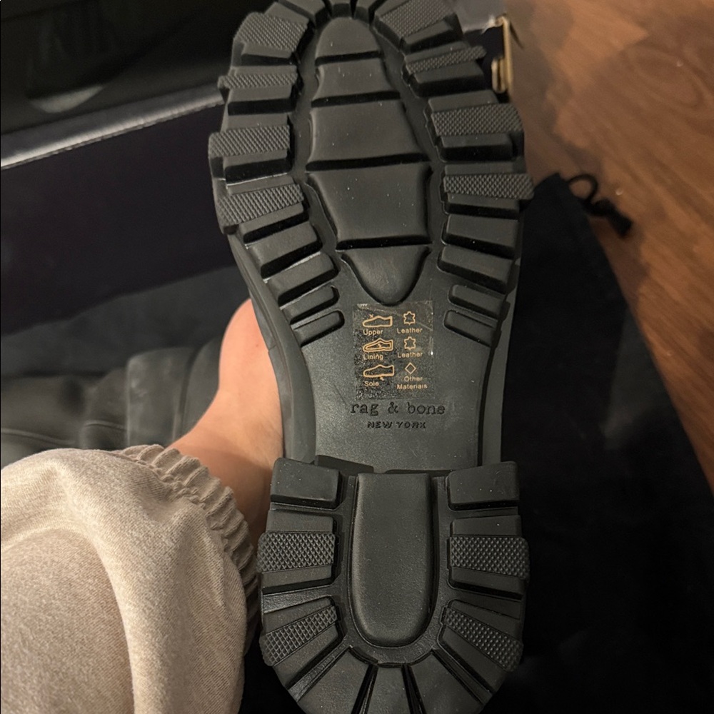 Brand New Rag & Bone Lace Up Genuine Leather Combat Boots - Picture 5 of 8